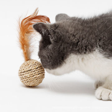 Planta de gato de gato por atacado de gato bola de palha dupla videira boba com gato zihi brinquedo de gato de brinquedo de brinquedo